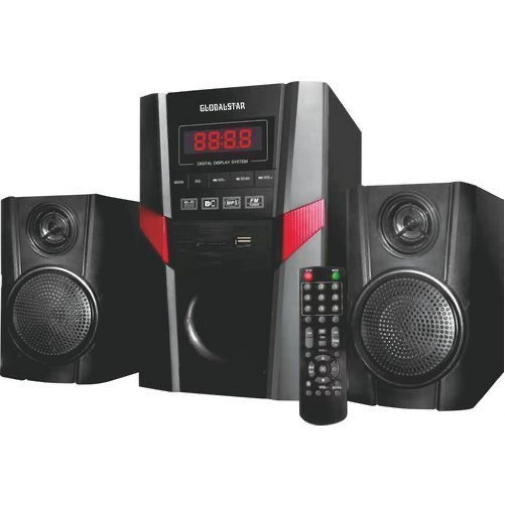 Global Star Global-star Home Speaker System 2.1 Channel Hifi Enabled - Black