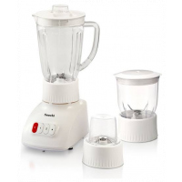 Saachi 3 in 1 with Unbreakable Jar Countertop Blender - NL-BL-4379, White