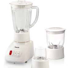 Saachi 3 in 1 with Unbreakable Jar Countertop Blender – NL-BL-4379, White
