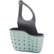 Kitchen Sink Hanging Soap Dish,Sponge Drainer Storage Basket Holder,Green