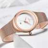 Naviforce Stainless Steel Analog And Dated Womens Luxury Designer Watch - Rose Gold