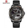 Naviforce Chronograph Dated And Water Resistant Watch - Black