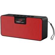 Robot Rechargeable Bluetooth Multimedia Speaker - Red,Black