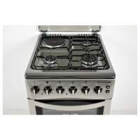 Kings Cooker 3 Gas Burners + 1 Electric Plate 50x60cm 4TTE-5631HI, Electric Oven, Rotisserie -  Marble Grey