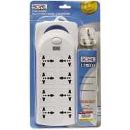 Borl High Grade 8 Ways Heavy Duty Extension - White