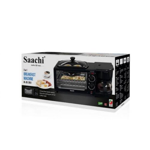 Saachi 3 In 1 Breakfast Machine NL-BS-2951-BK