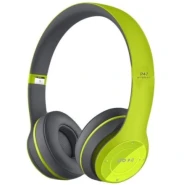 P47 Wireless Bluetooth Sports Portable Headphones with Stereo FM Headset - Green