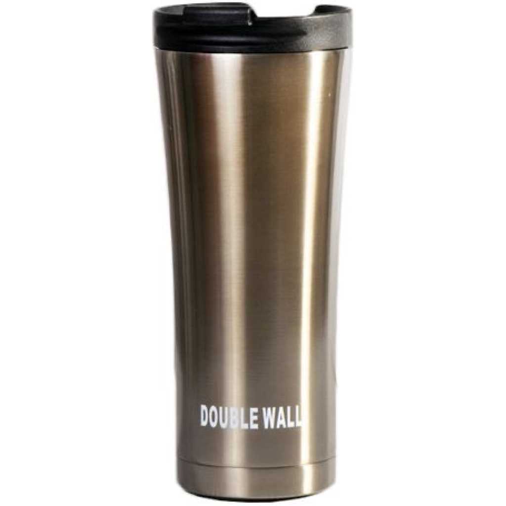 Double Wall Hot & cold Stainless Steel Vacuum Cup - 500ml - Silver