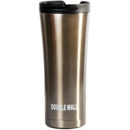 Double Wall Hot & cold Stainless Steel Vacuum Cup – 500ml – Silver Commuter & Travel Mugs