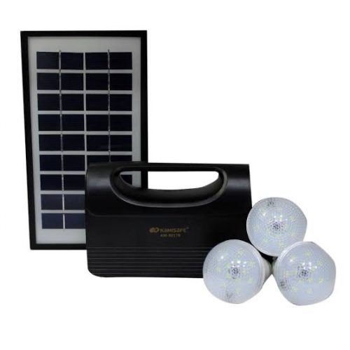 Kamisafe KM-8017 Lighting Solar Kit - Black