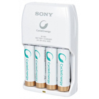 Sony AA Rechargeable Batteries with Charger BCG34HL