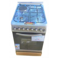 Besto 3Gas + 1 Electric 60x50 Upright Oven Cooker - Silver