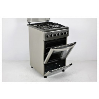 Kings Cooker 3 Gas Burners + 1 Electric Plate 50x60cm 4TTE-5631HI, Electric Oven, Rotisserie -  Marble Grey