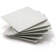 6 Pieces Of Square Checked Plates -White