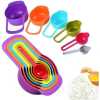 6 Piece Kitchen Measuring Spoons and Cup Set - Multi-color