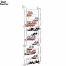 Metal Over The Door 36 Pairs Shoe Rack - White