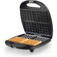 Saachi 4Pcs-Square Waffle Maker, Black, NL-WM-1562