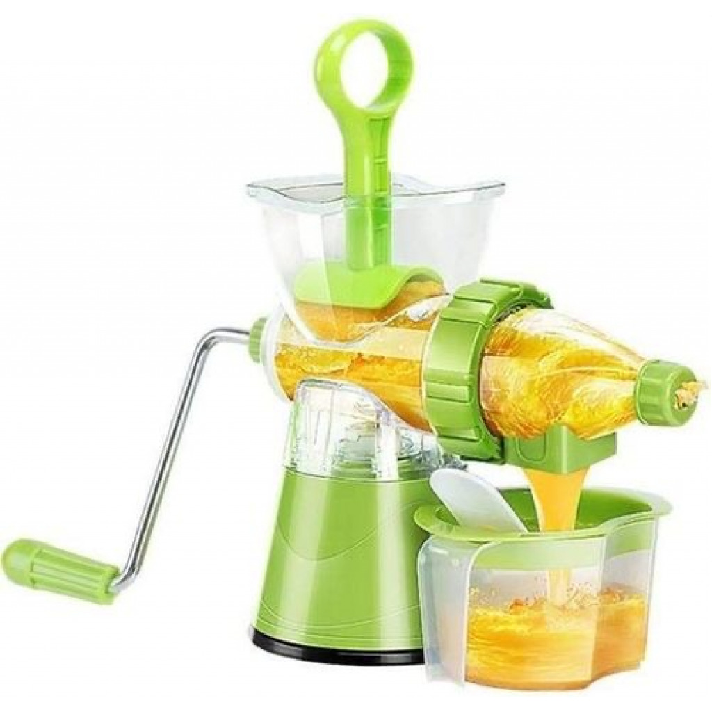 Multi Function Manual Juicer Fruits & Vegetable Blender, 250ml - Green