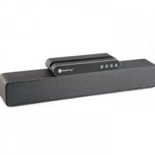 New Rixing Bluetooth 5.0 TWS Soundbar X-Bass Speaker - Black Grey