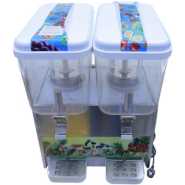 Snowhite Double Juice Dispenser, 18 Litres - White