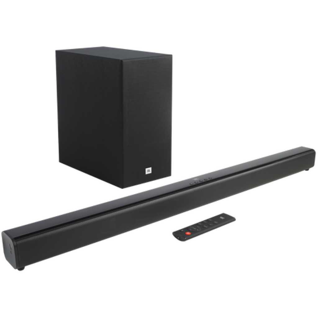 Schipbreuk canvas Uitroepteken JBL 2.1 Deep Bass Soundbar, Dolby Digital Sound Bar with Wireless Subwoofer  for Extra Deep Bass, 2.1 Channel Home Theatre with Remote, JBL Surround  Sound, HDMI ARC, Bluetooth & Optical Connectivity (300W) -