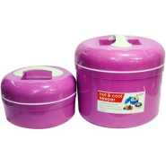 2in1 Plastic Hot and Cool Keeper Food Container - Purple