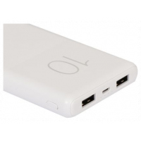 Golf G80 Power Bank 10000 mAh With Free Cable - White