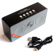 Wster Ws Mini Speaker, With FM Radio, Micro SD, USB – Black,Grey Portable Speakers & Docks