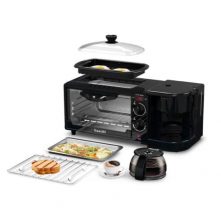 Saachi 3 In 1 Breakfast Machine NL-BS-2951-BK Microwave Ovens
