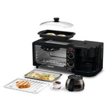 Saachi 3 In 1 Breakfast Machine NL-BS-2951-BK