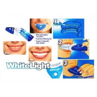 White Light Teeth Whitening Gel System Kit,Tooth Cleaner,Blue