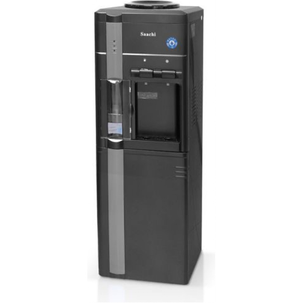 Saachi NL-WD-77R-BK Water Dispenser With Refrigerator - Black