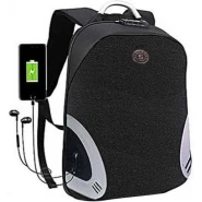 Anti-Theft Laptop Bag with a Charging Port - Black