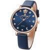 Naviforce Ladies Leather Strapped Designer Watch - Blue