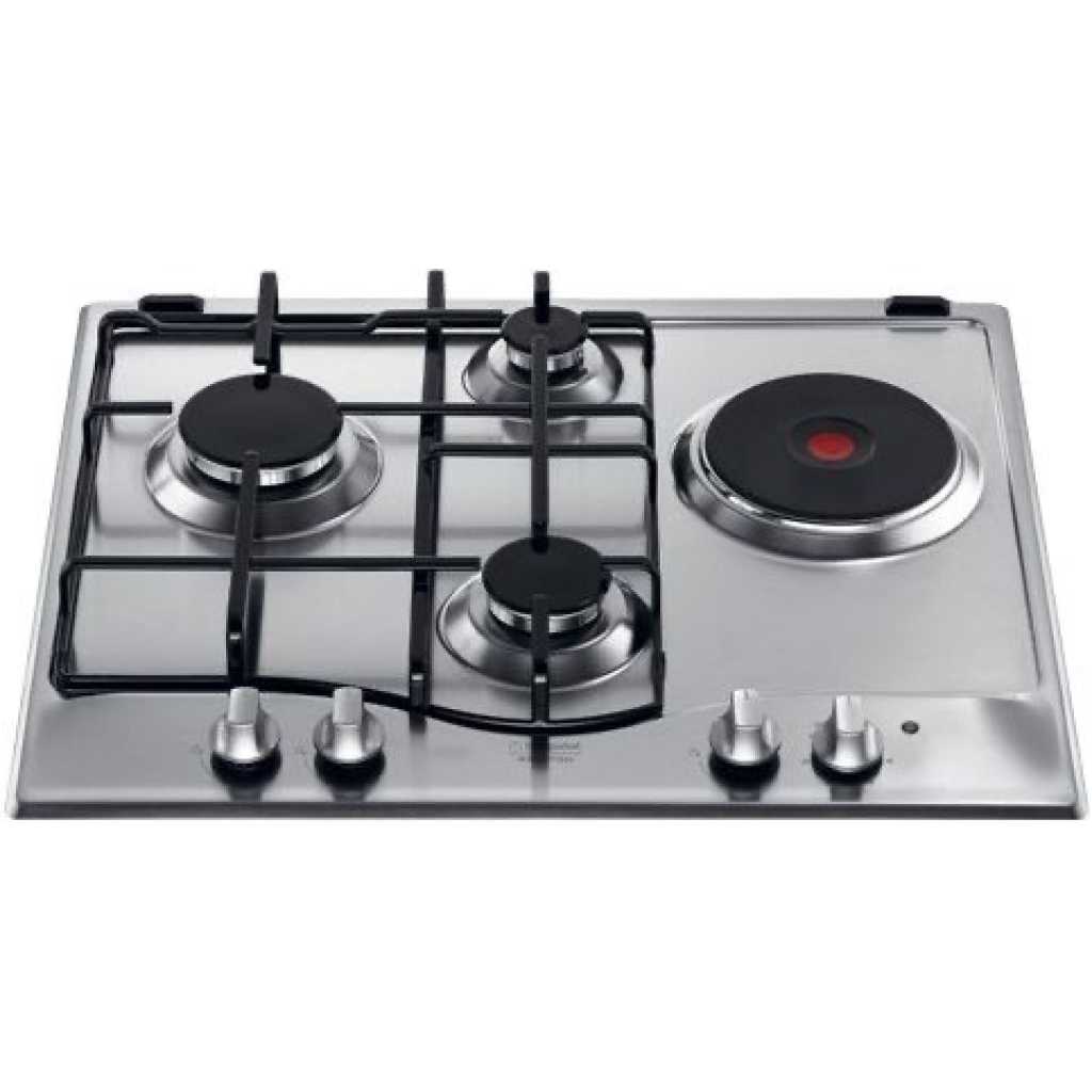 Ariston PC-631 X Built In Gas & Electric Hob Stainless Steel - Silver