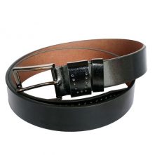 Men’s Designer Faux Leather Belt – Black