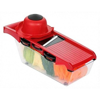 Food Processor Chopper Dicer Multi Blade Mandolin Vegetable Slicer-Red