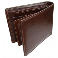 Men's Faux Leather Formal Wallet - Brown