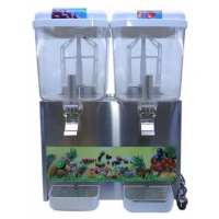 Snowhite Double Juice Dispenser, 18 Litres - White