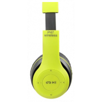 P47 Wireless Bluetooth Sports Portable Headphones with Stereo FM Headset - Green