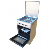 Blueflame Full Electric Cooker C504E-I 50 X 50cm, 4 Electric Plates, Electric Oven, Thermostat, Oven Lamp - Inox