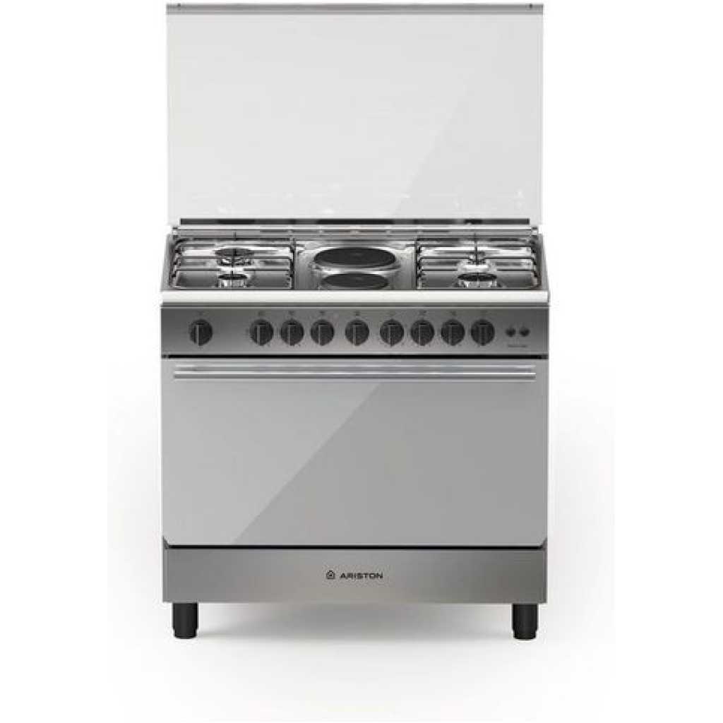 Ariston BAM940 4Gas+2Electric Cooker Gas Oven-90cms, Stainless Steel