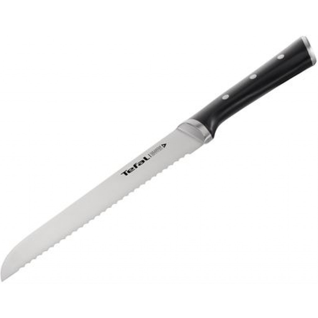 Tefal Ingenio Ice Force Bread Knife 20cms K2213414- Black