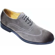 Men's Faux Leather Lace Gentle Shoes - Grey