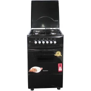 Blueflame Cooker C5031E – B 50x50cm 3 Gas Burners And 1 Electric Plate, Electric Oven, Thermostat, Oven Lamp, Auto Ignition - Black