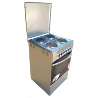 Blueflame Full Electric Cooker C504E-I 50 X 50cm, 4 Electric Plates, Electric Oven, Thermostat, Oven Lamp - Inox