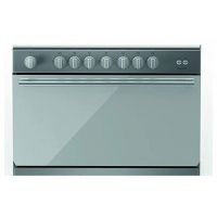 Ariston BAM951 5 Gas Burner Cooker Gas Oven-90cms, Stainless Steel