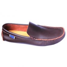 Casual Men's Moccasins - Coffee Brown