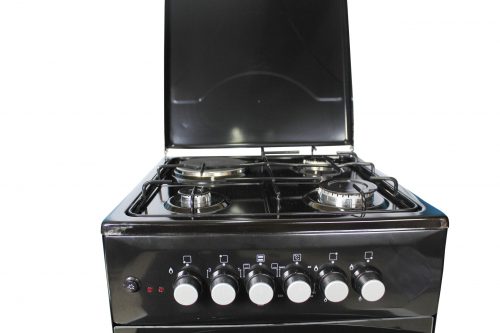 Blueflame Cooker C5031E – B 50x50cm 3 Gas Burners And 1 Electric Plate, Electric Oven, Thermostat, Oven Lamp, Auto Ignition - Black