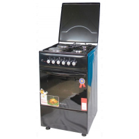 Blueflame Cooker C5022E – B 50x50cm 2 Electric Plates And 2 Gas Burners With Electric Oven (Black)